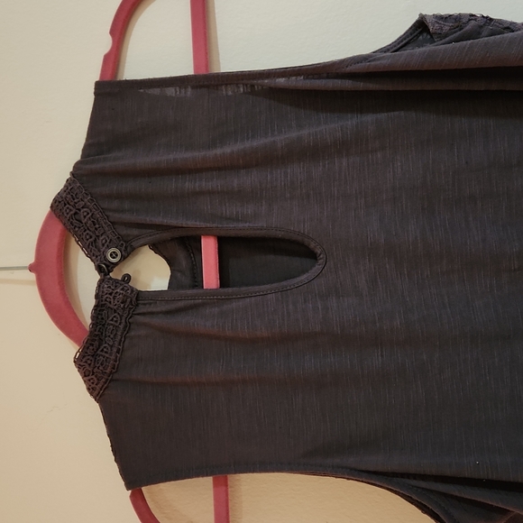 Rewind Lace Covered Dark Gray Tank Top Size XXL - Picture 5 of 5